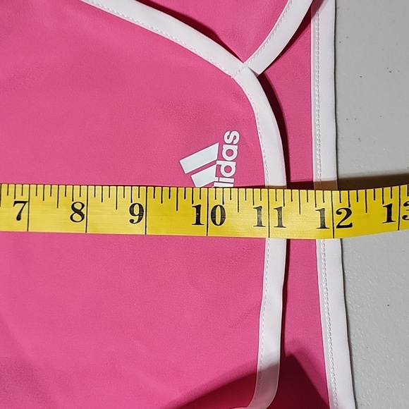 adidas Girls Dark Pink Aeroready Moisture-absorbing Shorts Sz 14 Running, NWT - Picture 7 of 7